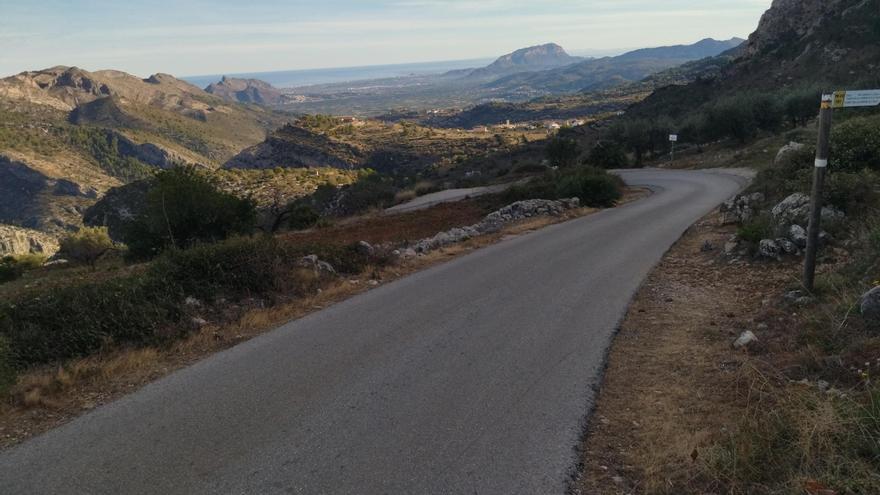 El Coll de la Garga de la Vall de Laguar, otra cima ciclista de aúpa de la Marina Alta