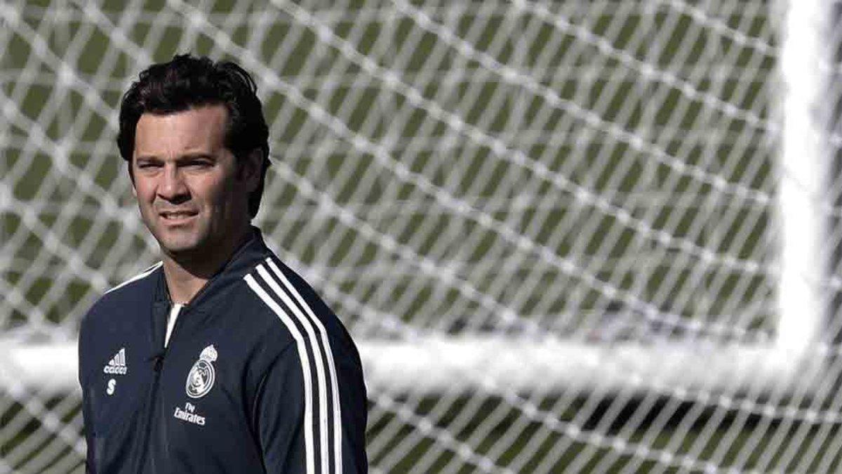 Solari ha dirigido el entrenamiento en Valdebebas