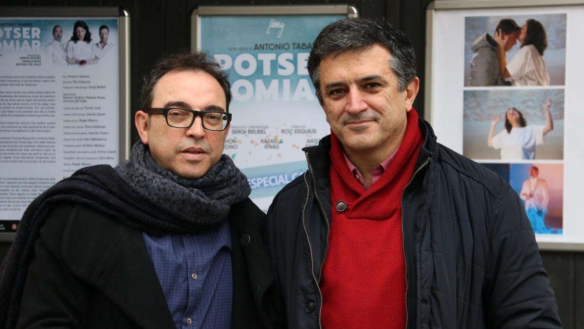 Sergi Belbel (izquierda), dramaturgo y traductor, y Antonio Tabares, autor de la obra.