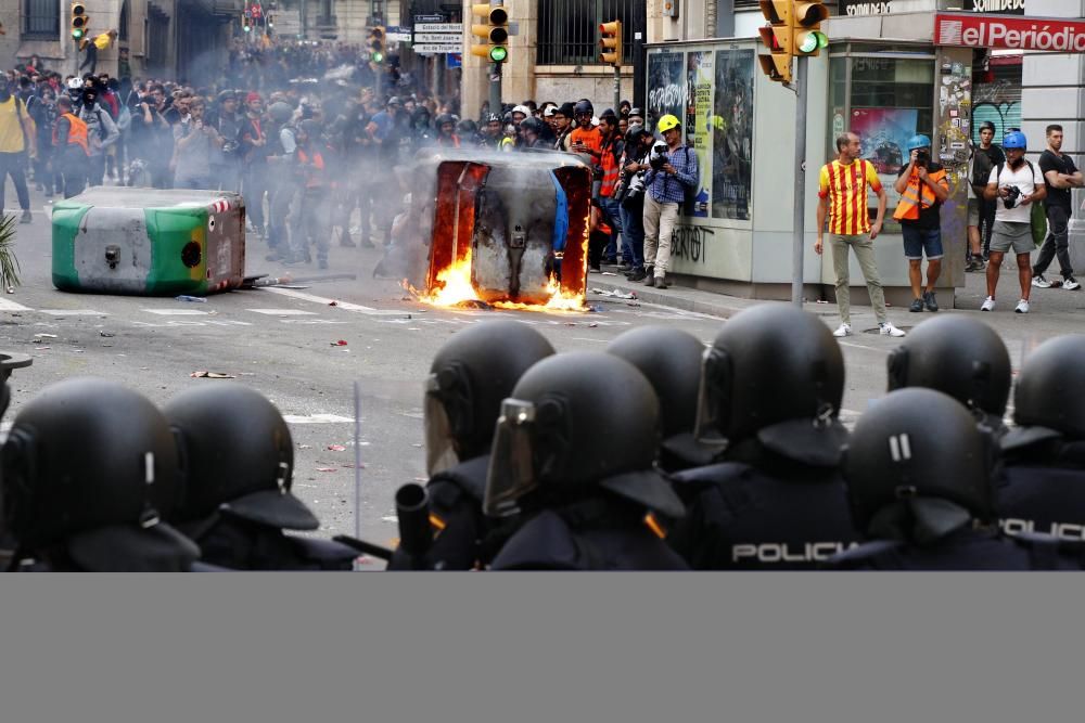 Nueva jornada de disturbios en Barcelona