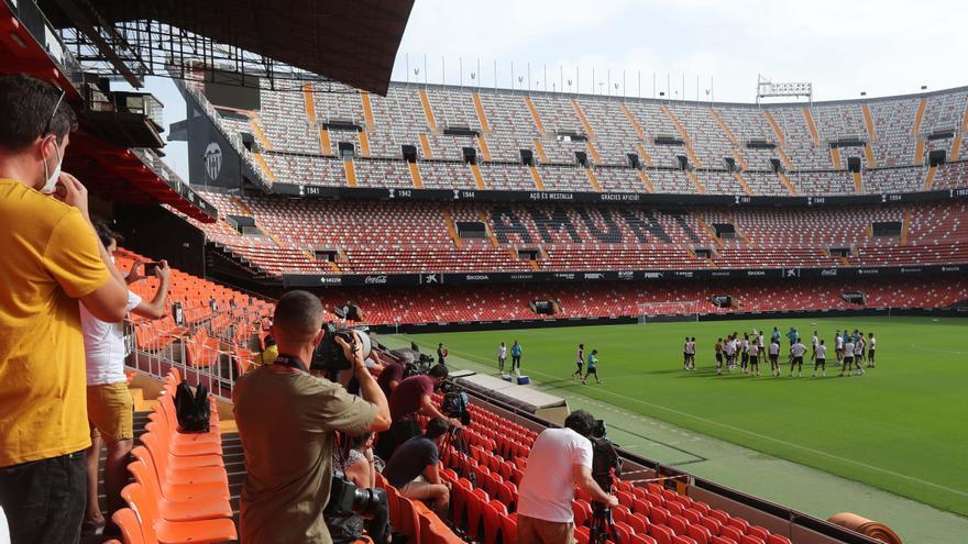 El Valencia CF ya trabaja en Mestalla el primer partido de LaLiga