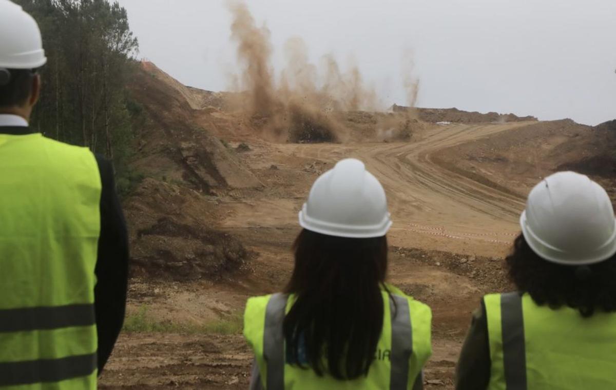 Voladuras, esta semana, en la
zona de Teo.