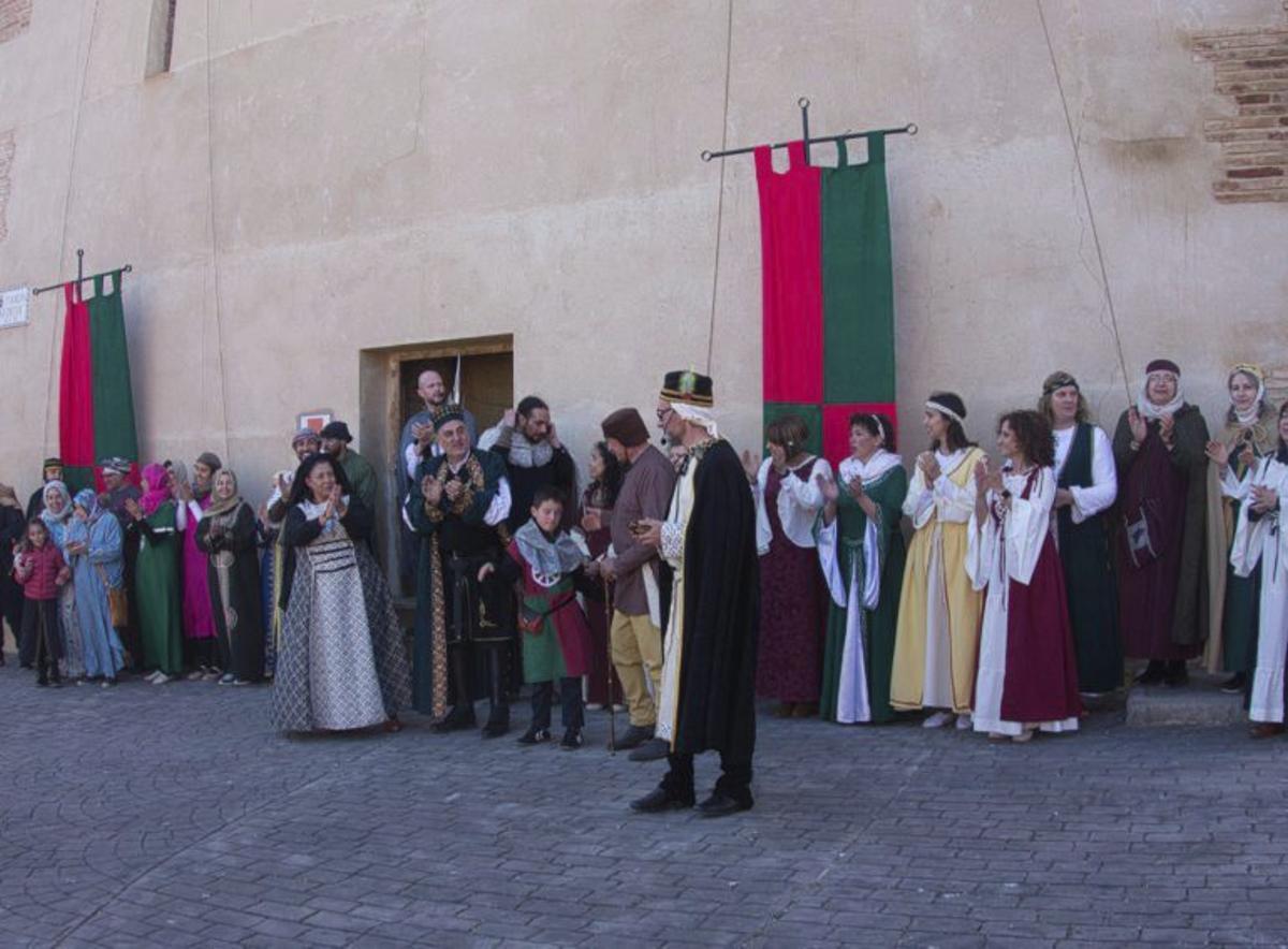 Los vecinos de Salillas regresaron al siglo XIV. | SANTIAGO GUMIEL
