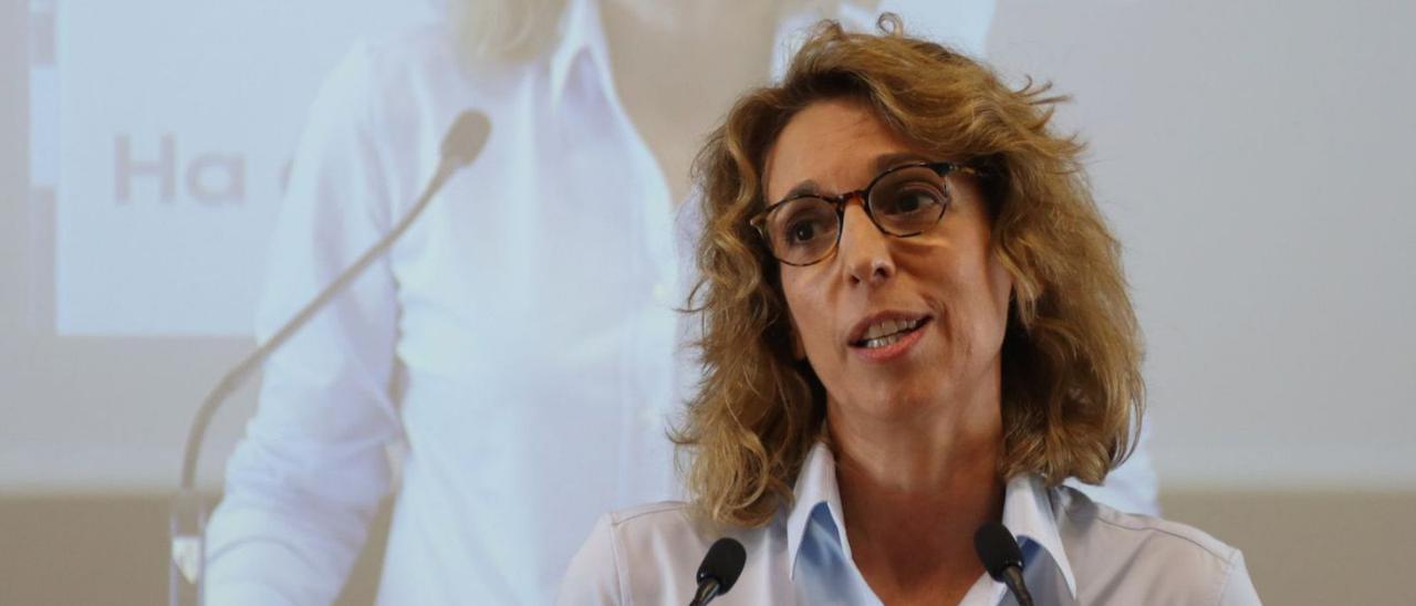 L’exconsellera durant la presentació del partit Centrem, l’11 de gener de 2022. | ACN