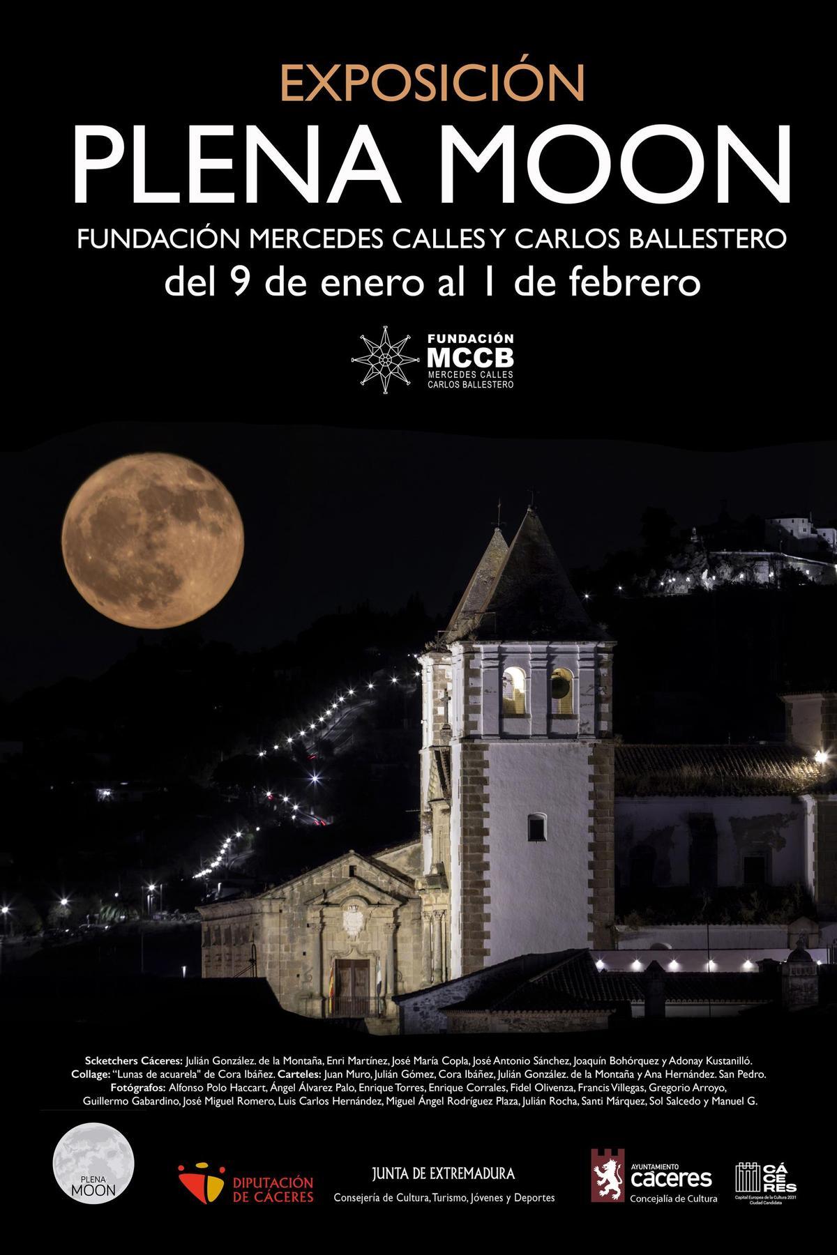 Cartel oficial de la exposición en Cáceres.