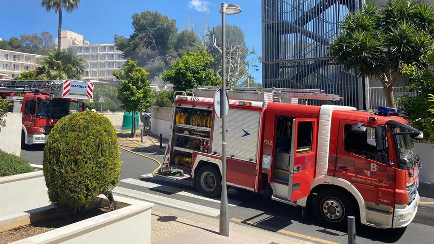 Brand in einem Hotel in Peguera