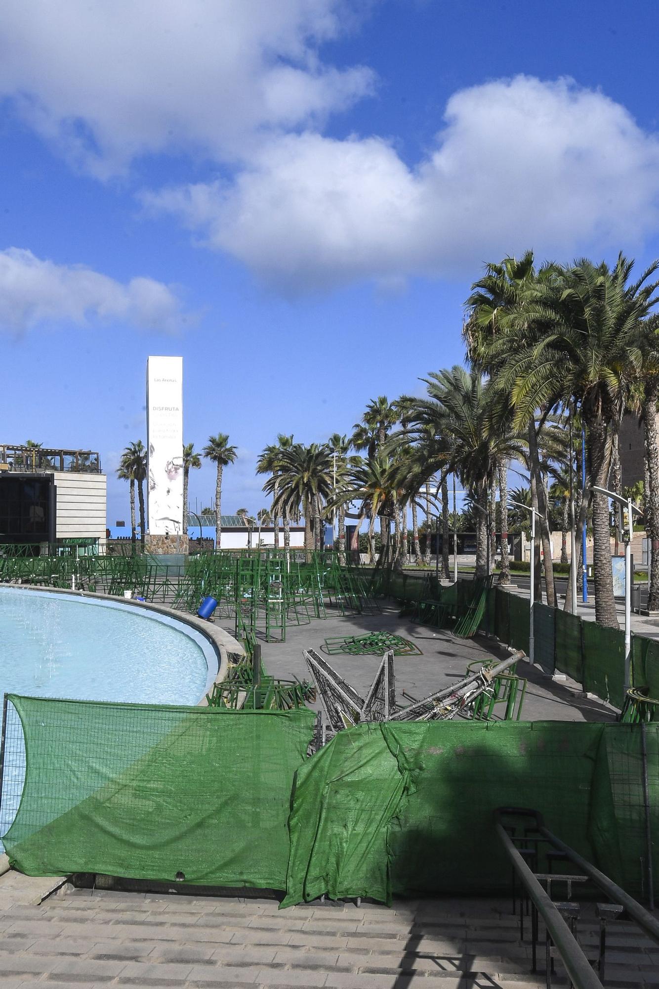 Las Arenas inicia los preparativos para su árbol de Navidad