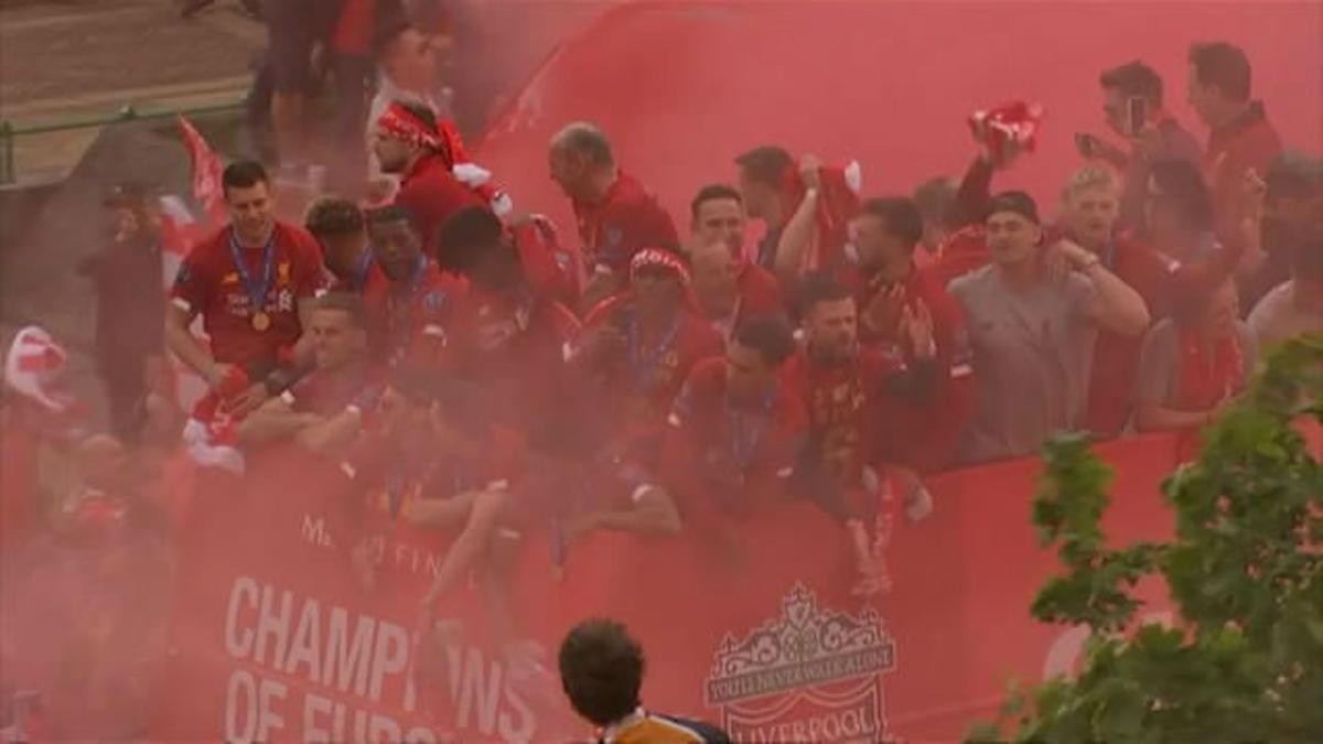 El Liverpool celebró la Champions con sus aficionados