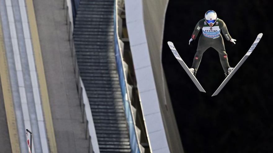 Granerud en acci a Garmisch-Partenkirchen. | CHRISTIAN BRUNA/EFE