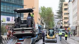 El corte de Ignasi Wallis por los "necesarios" trabajos de reasfaltado genera quejas y molestias en el centro de Ibiza