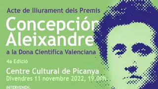 Picanya galardona a las mujeres científicas en los premios Concepción Aleixandre