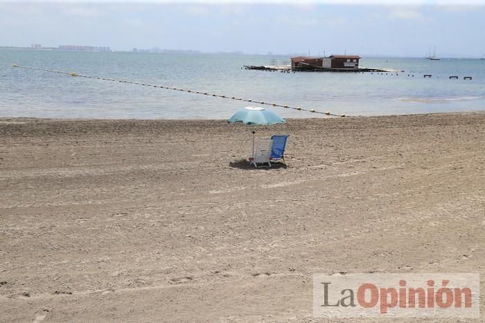 Ambiente en las playas de la Región durante el primer fin de semana de la 'nueva normalidad'