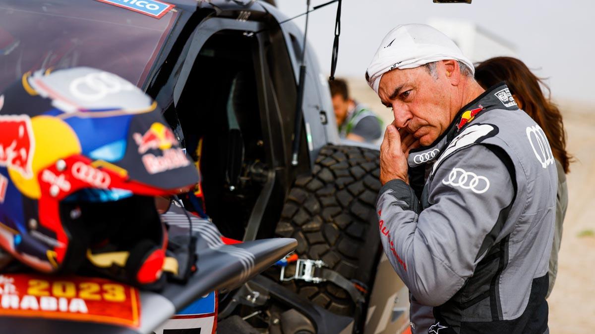 Carlos Sainz durante el Dakar