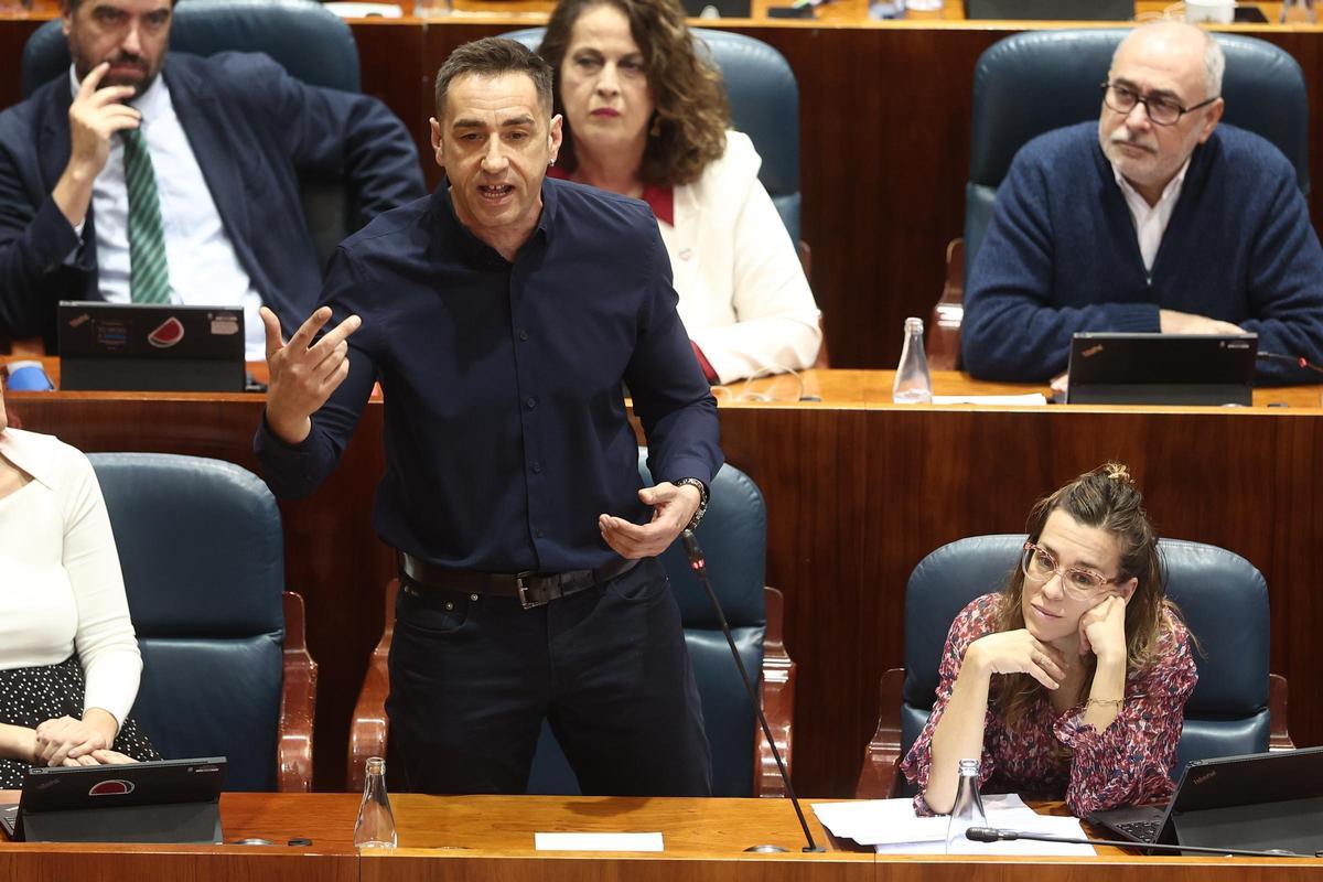 Asamblea de Madrid Emilio Delgado interviene durante una sesión plenaria en la Asamblea de Madrid, a 11 de diciembre de 2025, en Madrid (España).