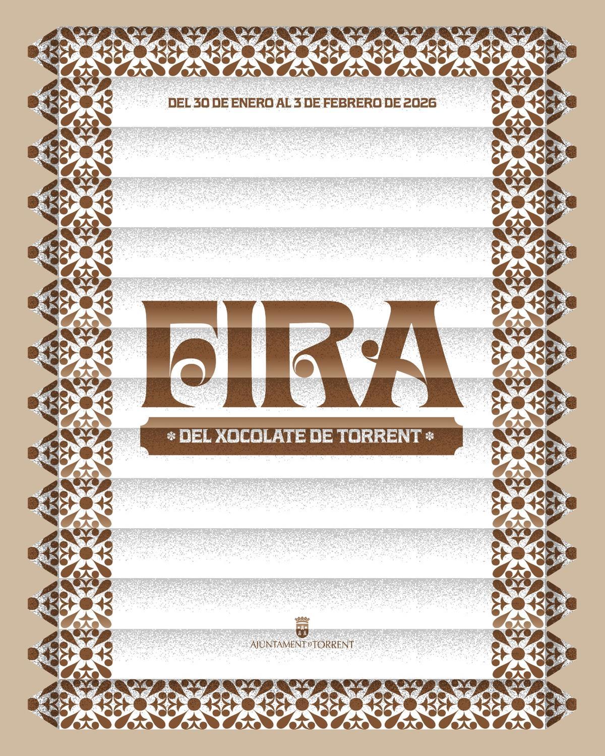 Cartel Feria del chocolate de Torrent.