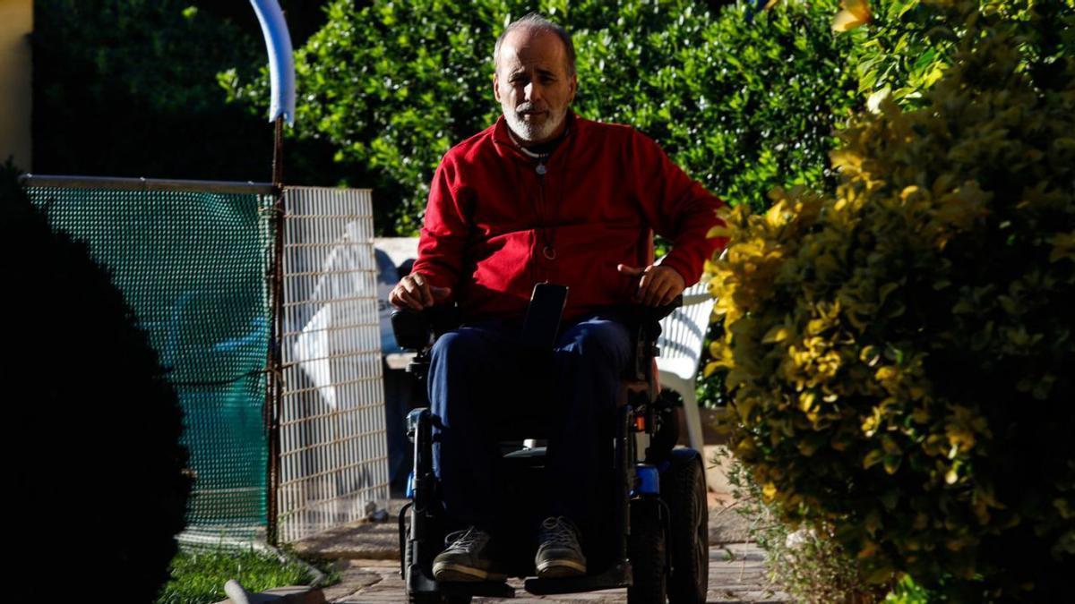 José María Valero, que quedó parapléjico en un accidente.