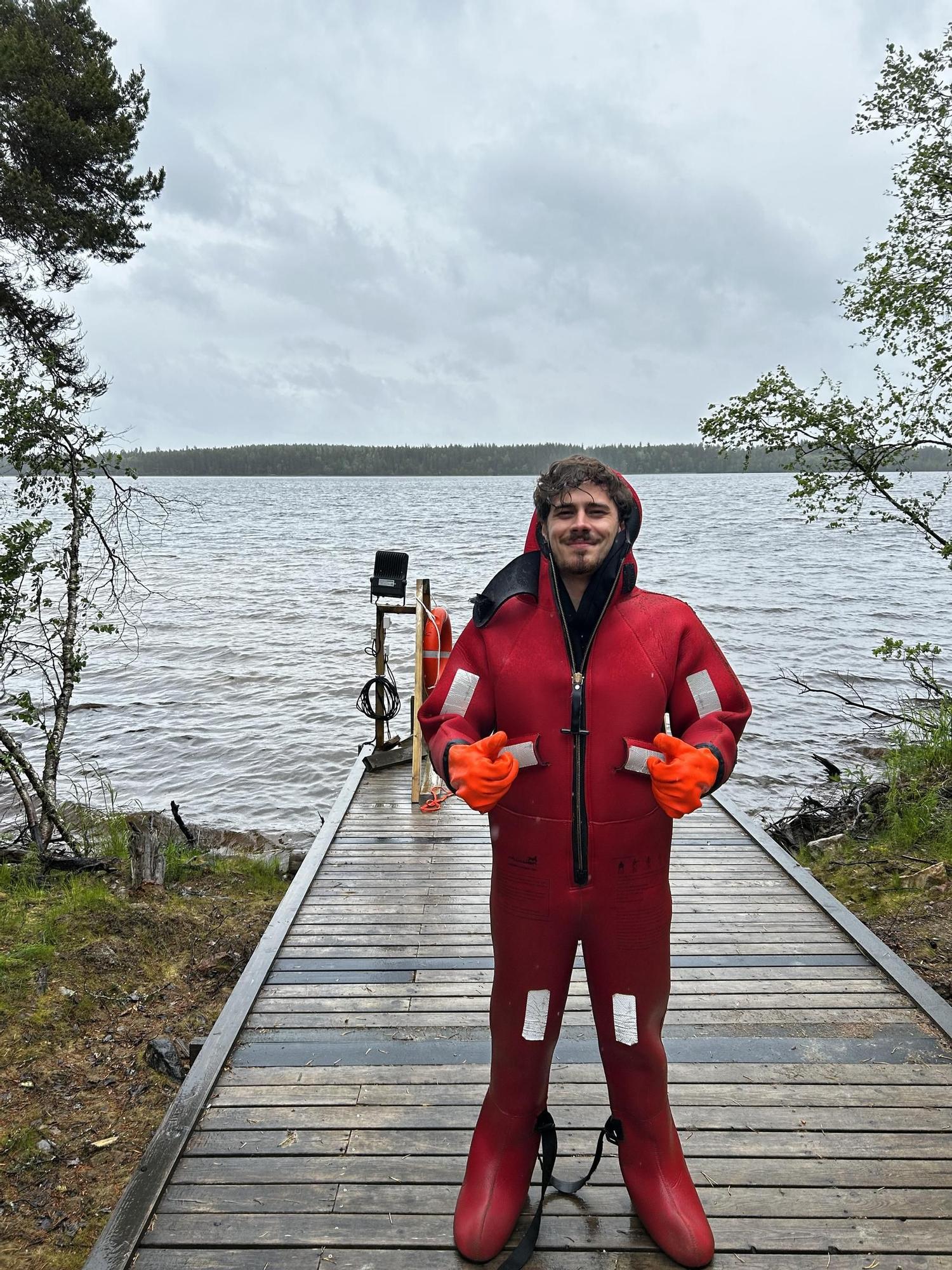 Nos metimos en uno de los lagos más grandes del país