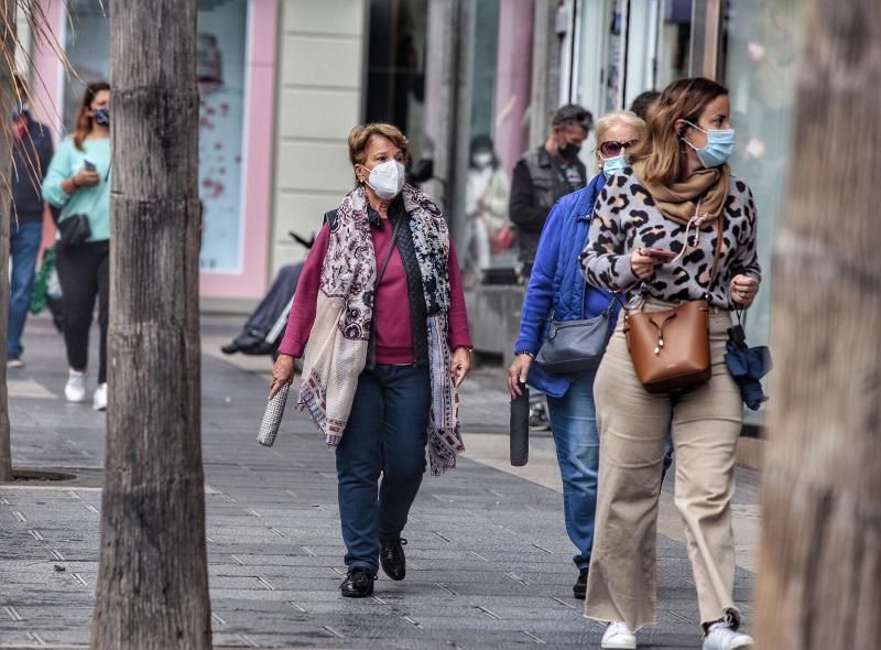 Calles de Santa Cruz de Tenerife durante la pandemia (7-dic-2020)