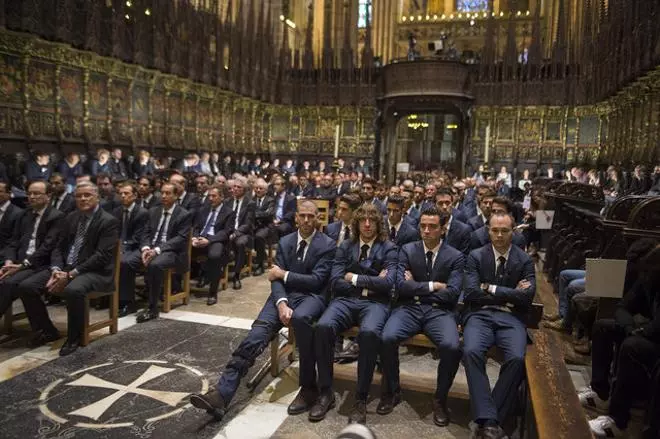 Funeral en la catedral de Barcelona por Tito Vilanova