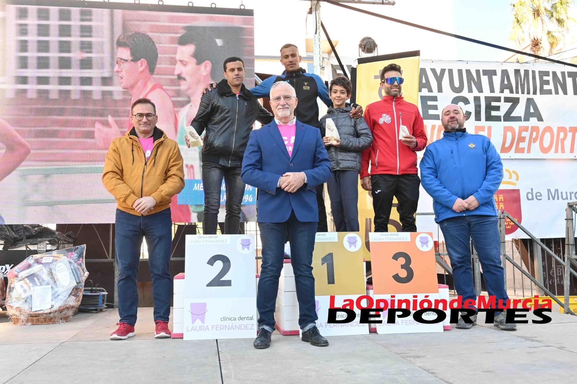 FOTOS: Podio de la Media maratón de Cieza