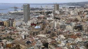 Una vista del centro de la ciudad de Alicante.