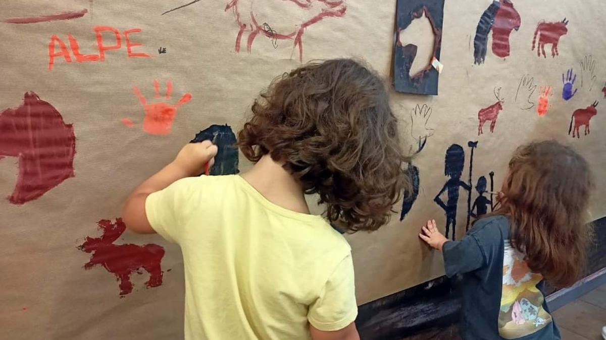 Campamento de la Fundación ALPE en verano.