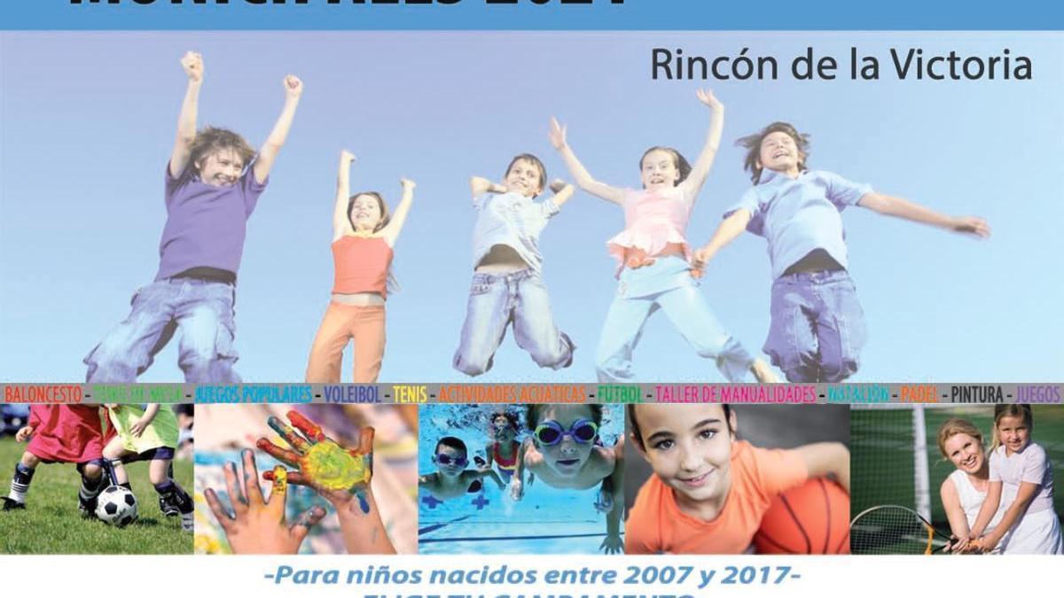 Cartel de los campamentos de verano de Rincón