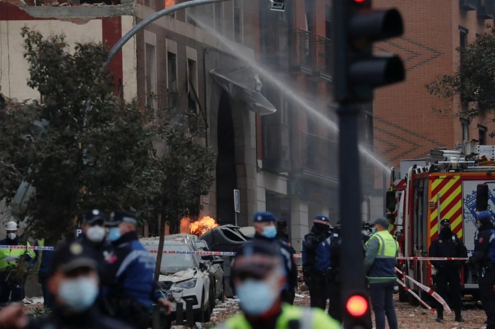 Explosió en un edifici del centre de Madrid