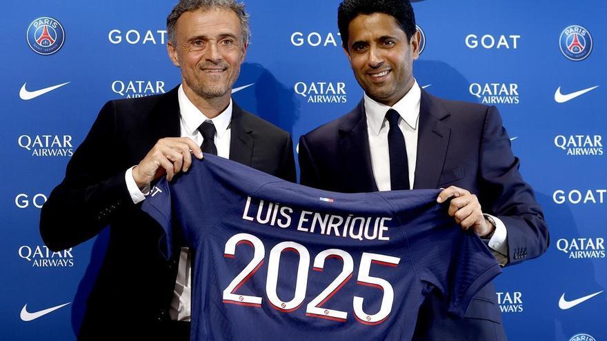 Luis Enrique firma amb el PSG i Al-Khelaïfi adverteix a Mbappé: “Ha de renovar”