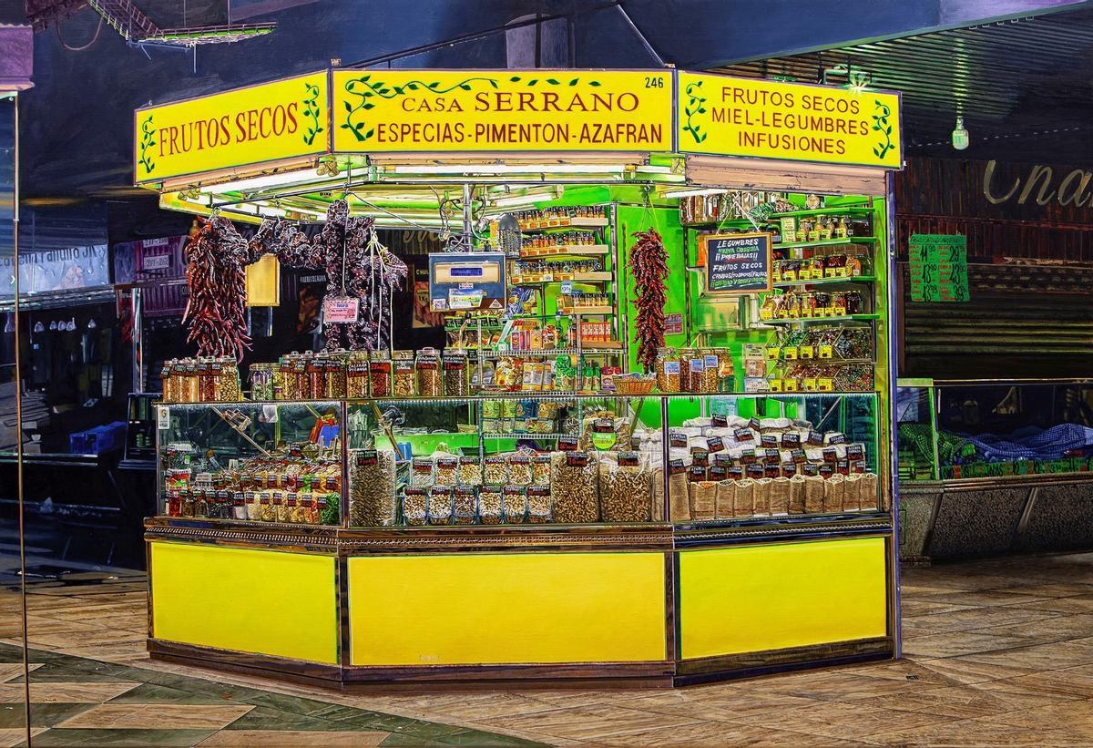 'Puesto de especias del mercado Maravillas' (2024), de José Miguel Palacio.