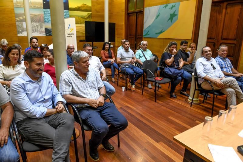 01-10-19 CANARIAS Y ECONOMIA. SEDE COALICION CANARIA. LAS PALMAS DE GRAN CANARIA. Reunión del Comite Insular de Coalición Canaria. Fotos: Juan Castro.  | 01/10/2019 | Fotógrafo: Juan Carlos Castro