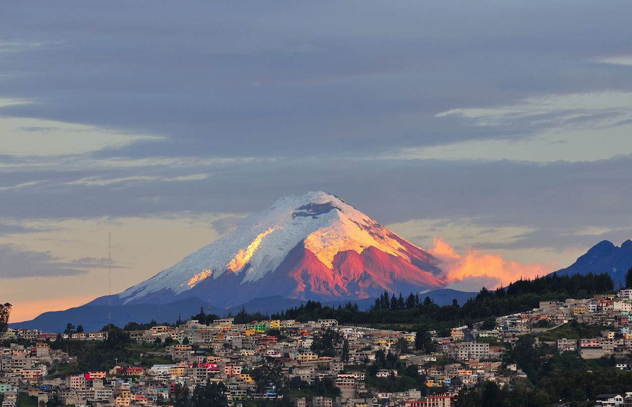 El volcán de Cotopaxi, en Ecuador.