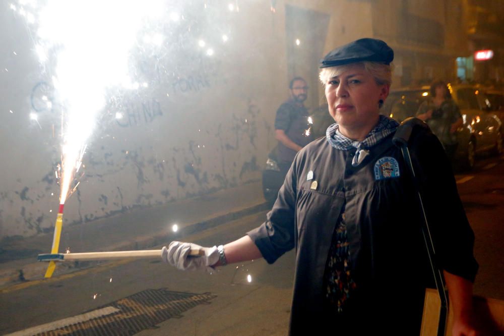 Instante de la Passejà de Sant Onofre celebrada el sábado por la noche en Quart de Poblet.