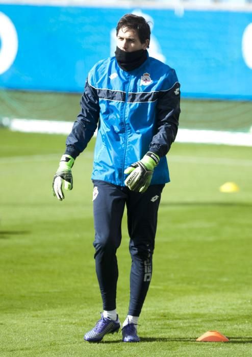 Ensayo a puerta cerrada para el derbi en Riazor