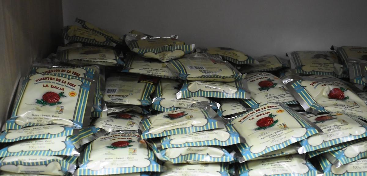 Imagen de las bolsas de pimentón.