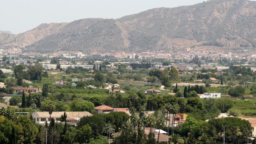 Vista panorámica de la huerta de Murcia.