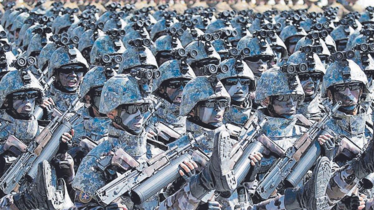 Desfile militar en Pyonyang.