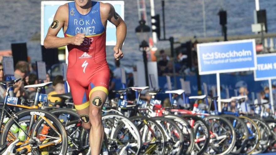 El triatleta ferrolano Javier Gómez Noya, en una cita de las pasadas Series Mundiales. // Jonas Ekstromer