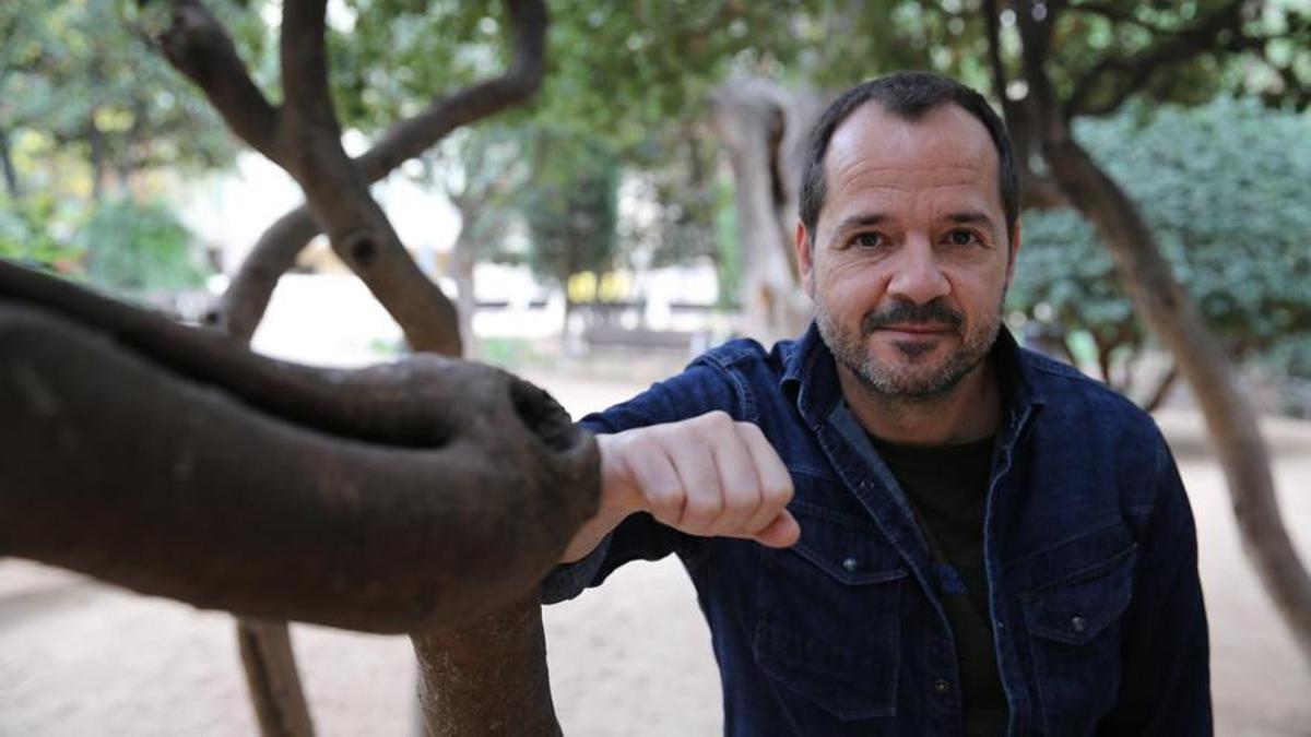 Ángel Martín, escritor y humorista, durante su paso por Barcelona.