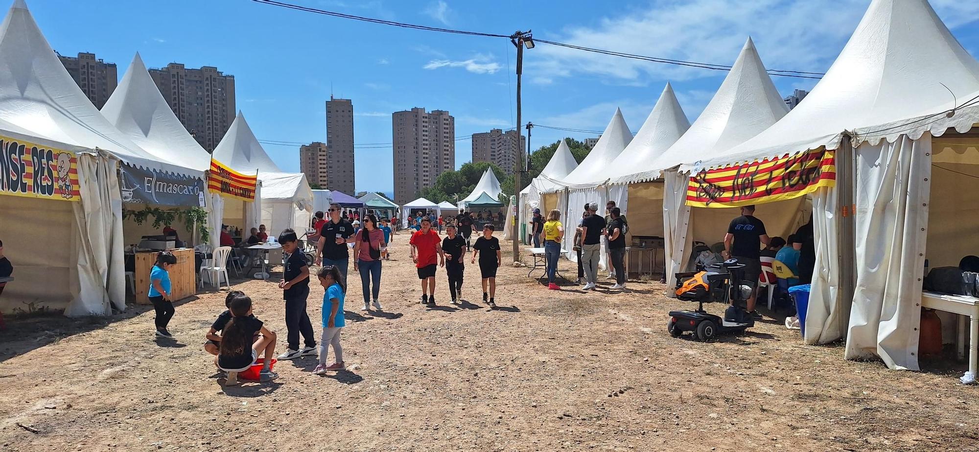 La Acampada de Penyes de Benidorm, en imágenes