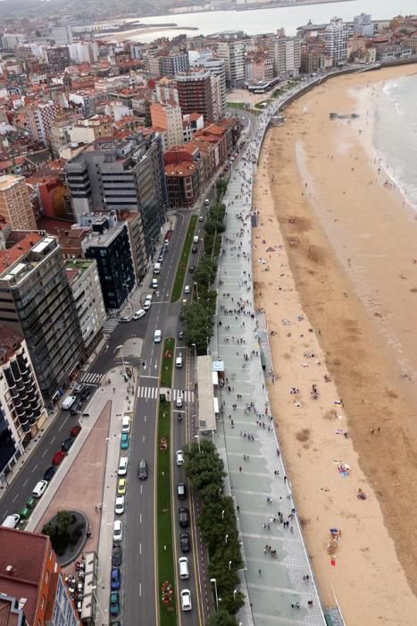 Gijon desde el aire