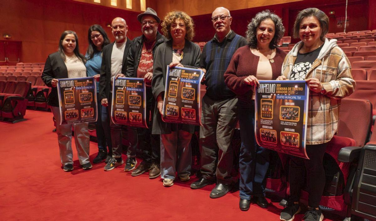 Presentación de la semana del Teatro Amador, que arranca hoy en Tui. | FDV