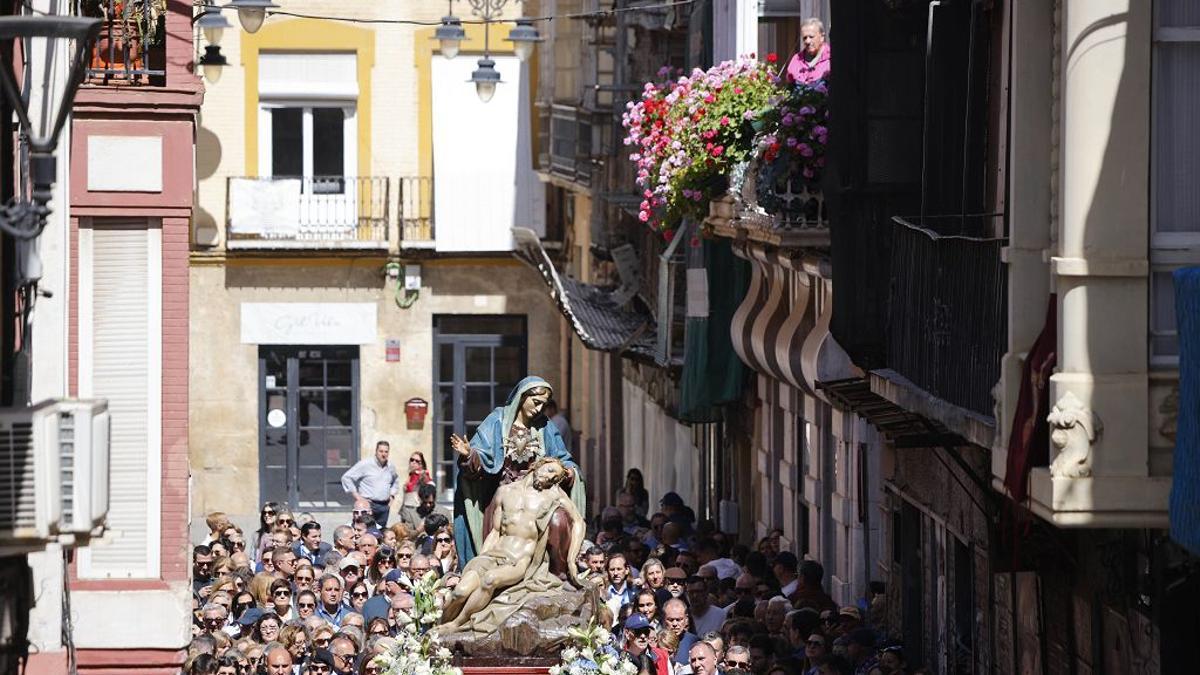 Procesión extraordinaria del centenario de la Virgen de la Piedad en Cartagena