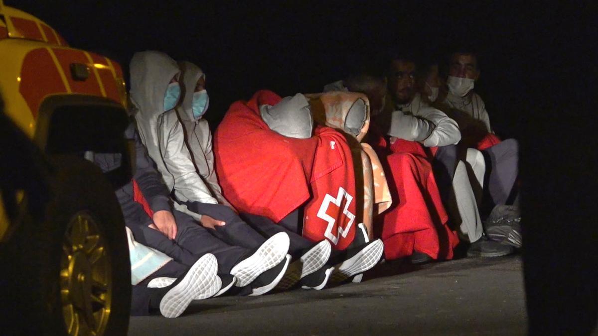 Inmigrantes rescatados en aguas de Canarias.