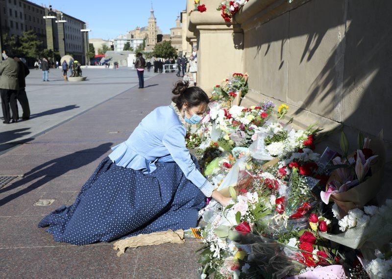 La basílica del Pilar recibe a los zaragozanos con aforo reducido y medidas de seguridad