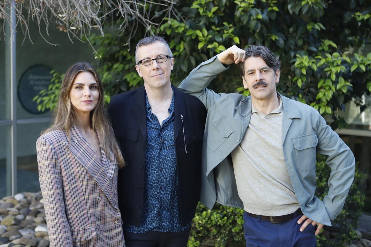Amaia Salamanca, Miguel Ángel Lamata y Eduardo Noriega en Zaragoza.