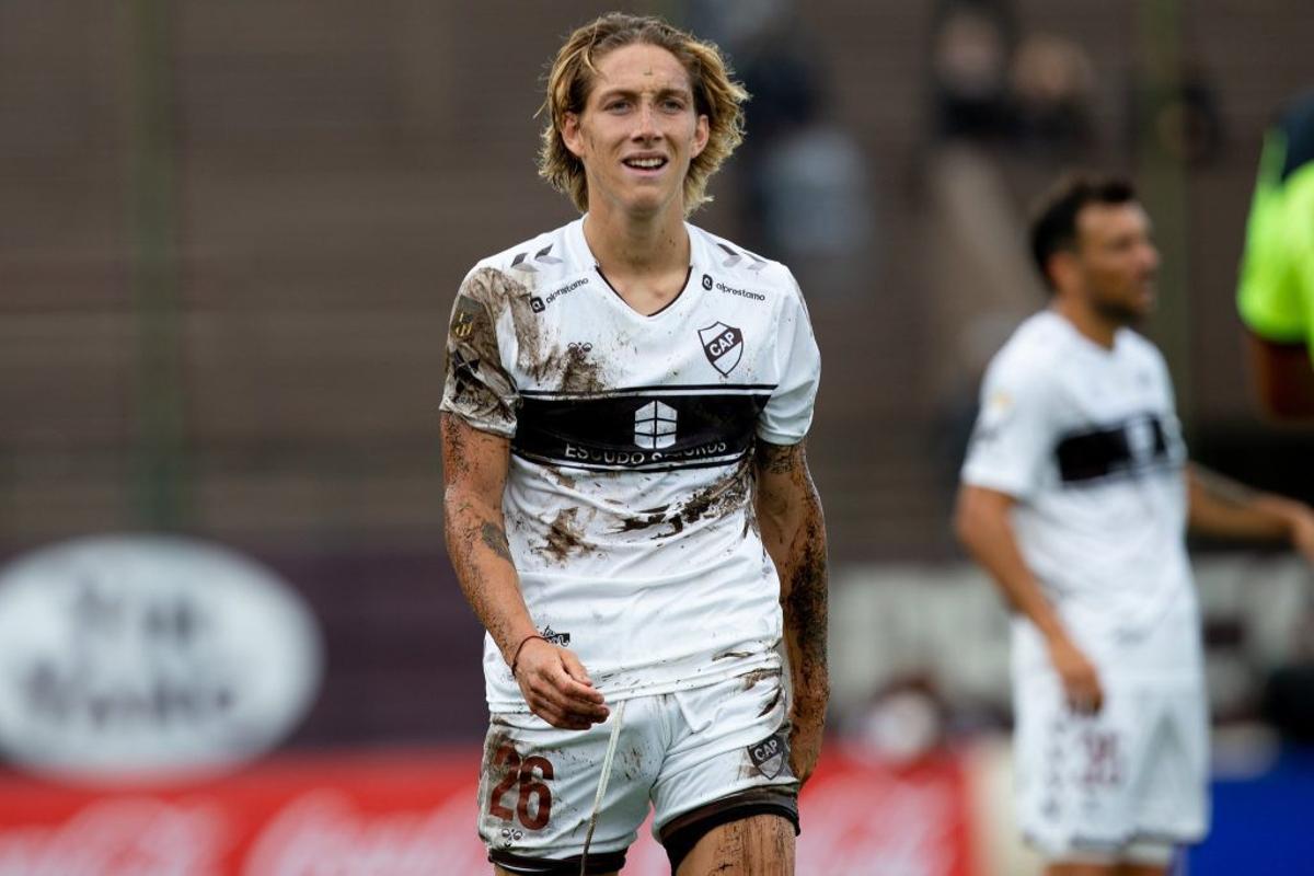 Ignacio Schor, durante un encuentro con Platense.