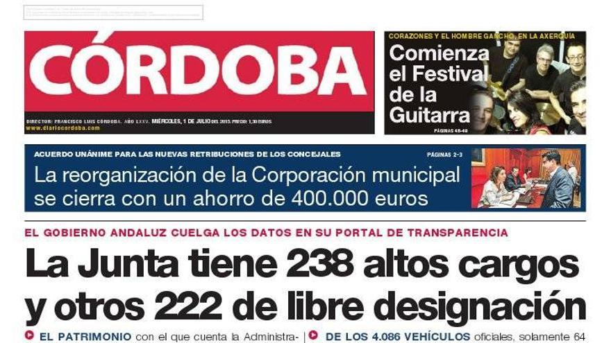 La portada de CÓRDOBA