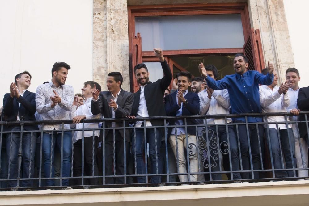 Saguntino. Celebración por el ascenso a 2ªB.