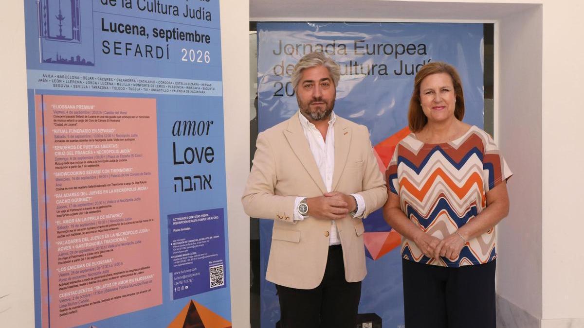 Francisco Barbancho y Pilar Polonio presentan el programa de Septiembre Sefardí en Lucena.
